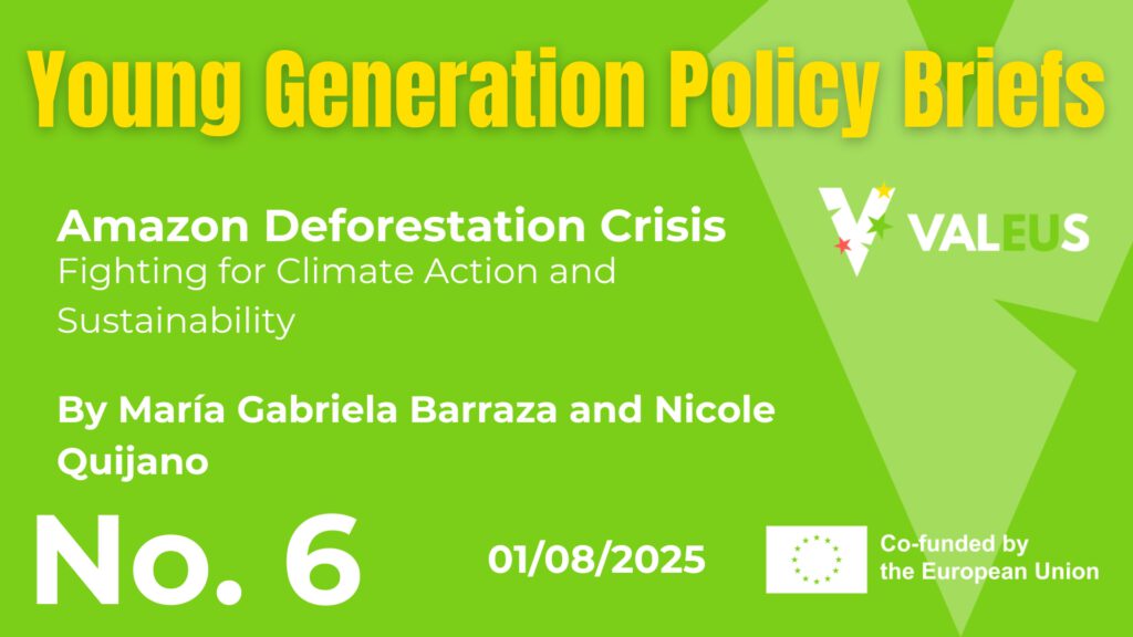 Young Generation Policy Brief no.6: Amazon Deforestation Crisis – Fighting for Climate Action and Sustainability