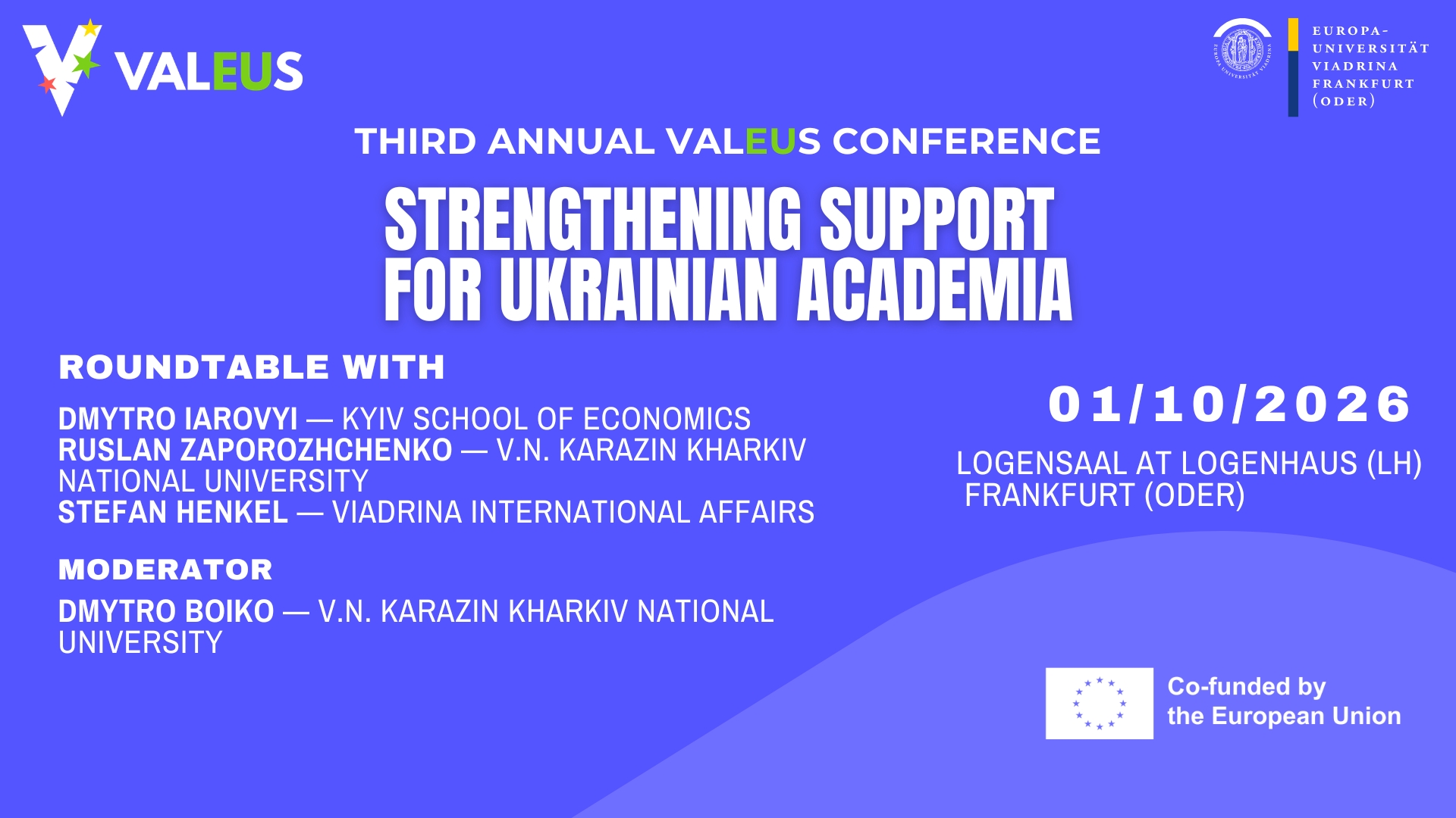 Third Annual ValEUs Conference: Strengthening Support for Ukrainian Academia