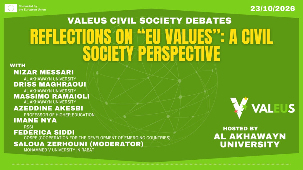 ValEUs Civil Society Debate: Reflections on “EU Values”: A Civil Society Perspective